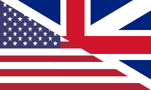 amerikanische und britische Flagge